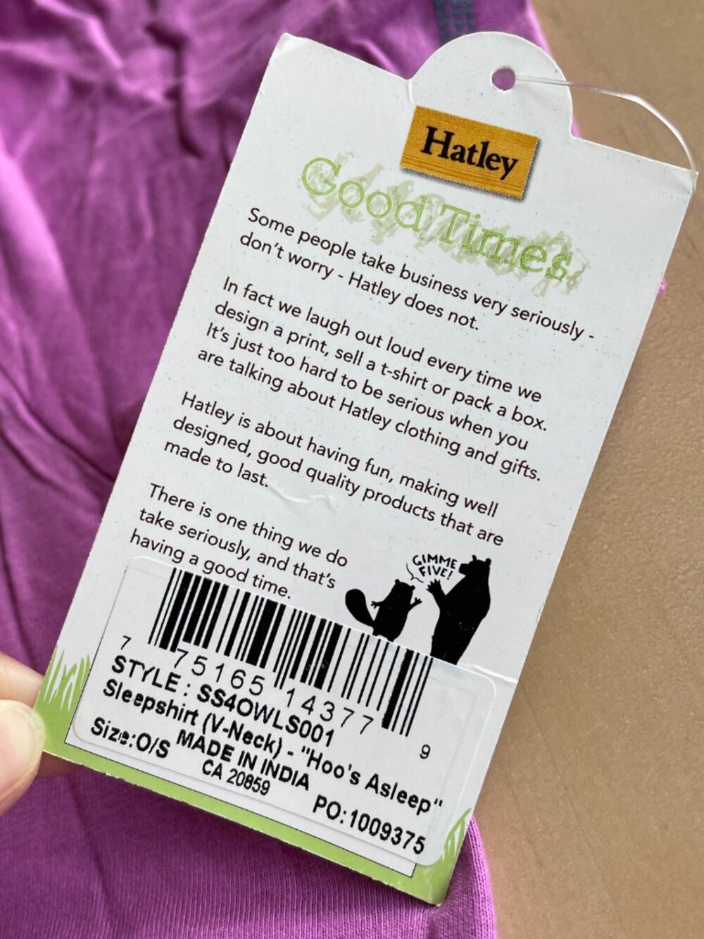 Entire Closet $5! NEW 100% Cotton Hatley Women's Sleepshirt One Size - Picture 7 of 12